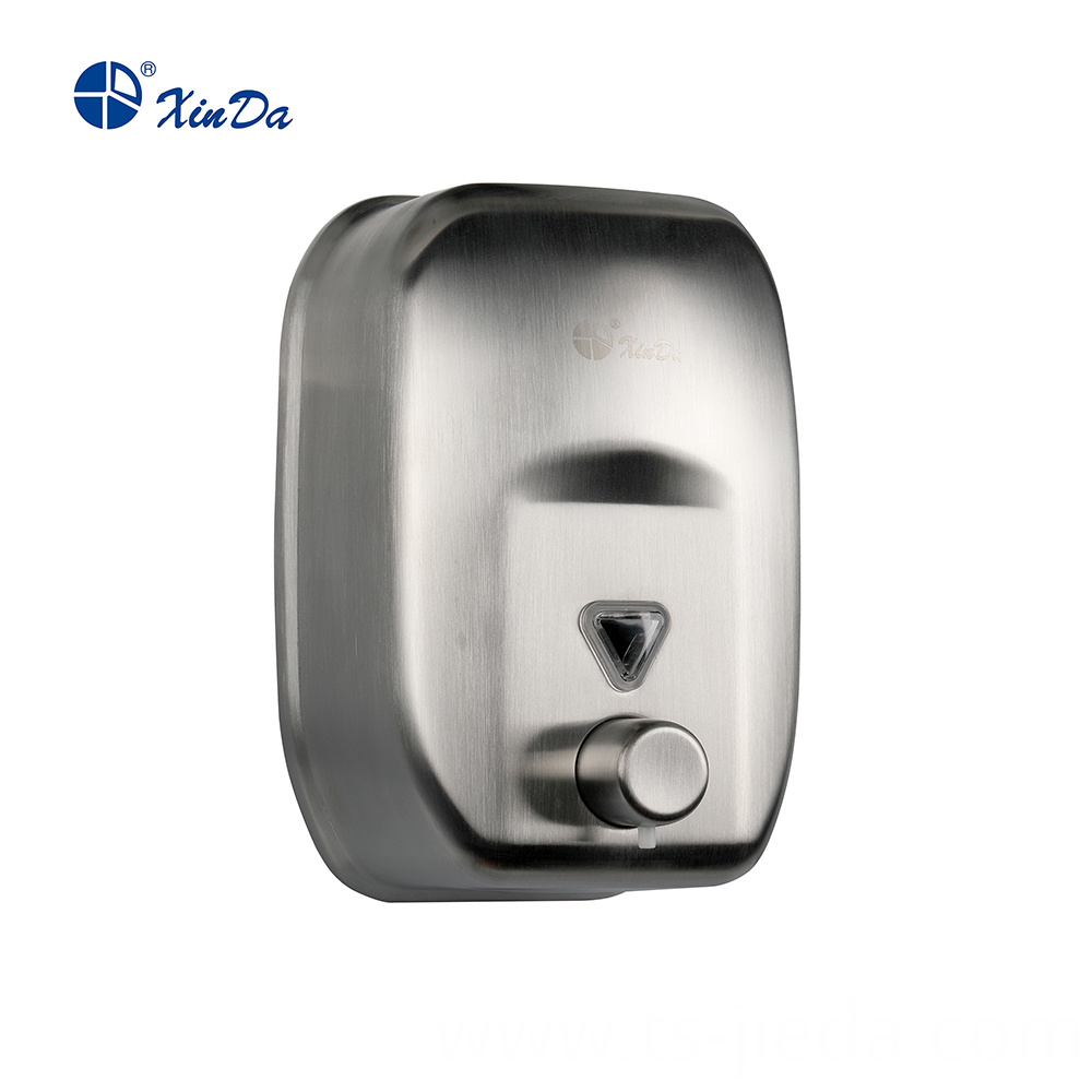 Large brushed soap dispenser with nozzle Large brushed soap dispenser with nozzle